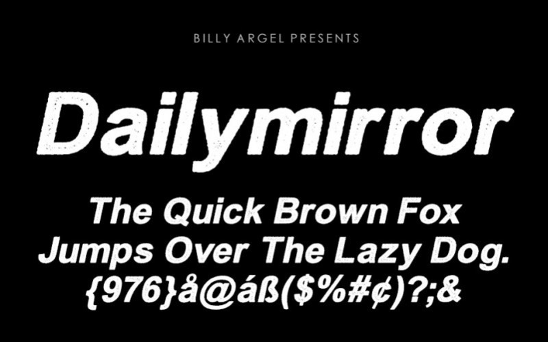 Dailymirror Display Font