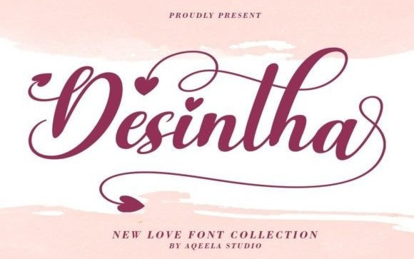 Desintha Calligraphy Font