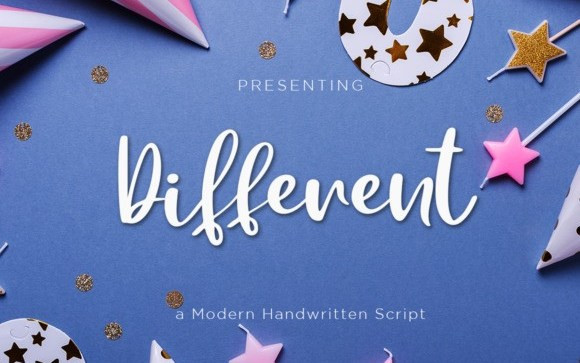 Different Script Font