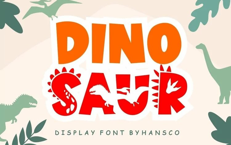 Dinosaur Display Font