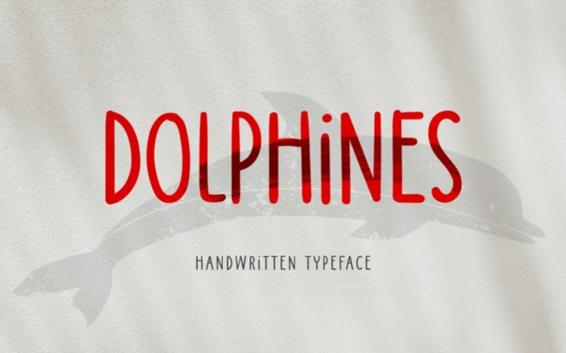 DOLPHINES Display Font