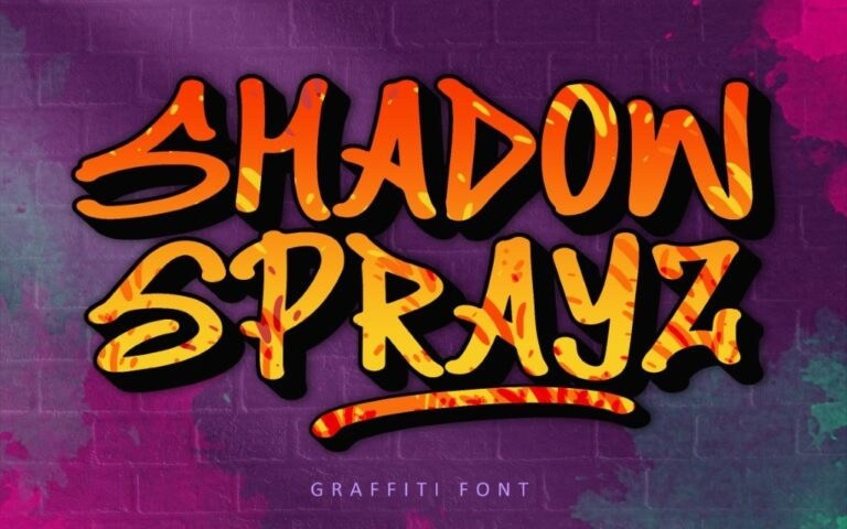 Shadow Sprayz Display Font