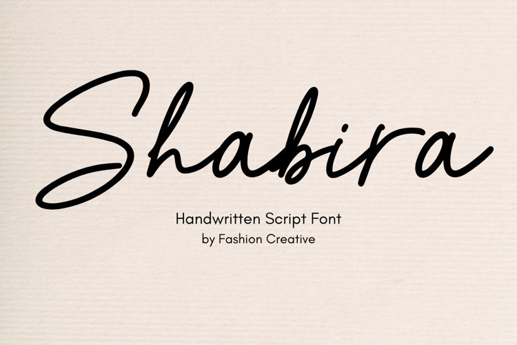 Shabira Handwritten Font