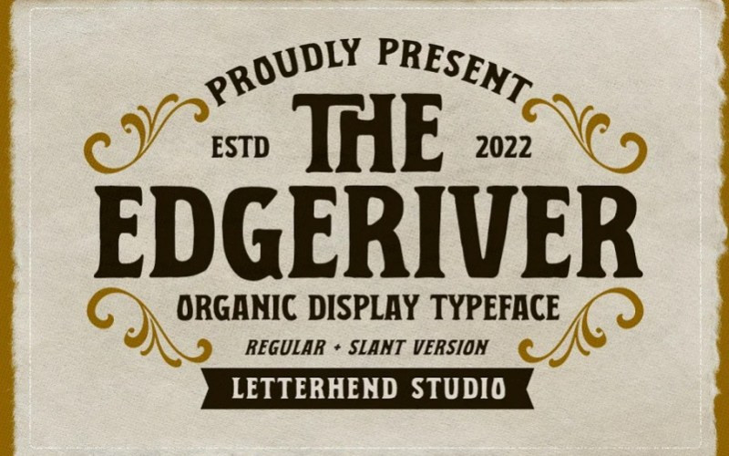 Edgeriver Display Font