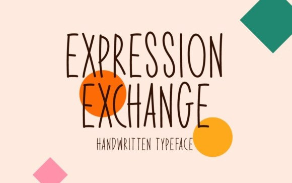 Expression Exchange Display Font