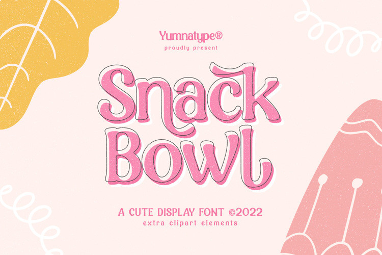 Snack Bowl Display Font