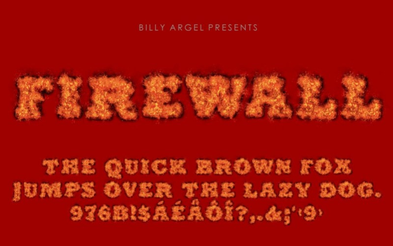 FIREWALL Display Font