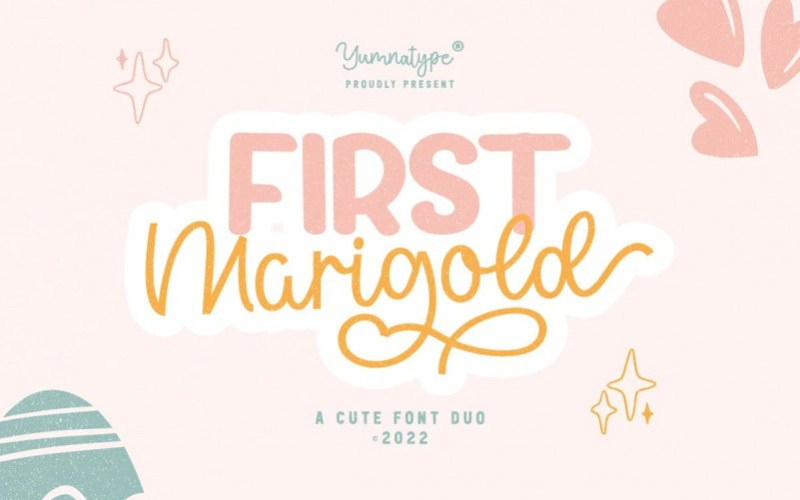 First Marigold Display Font