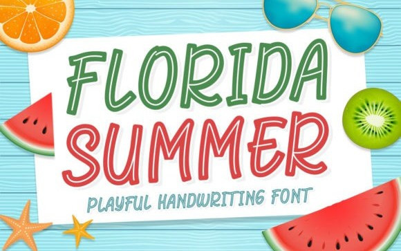 Florida Summer Display Font