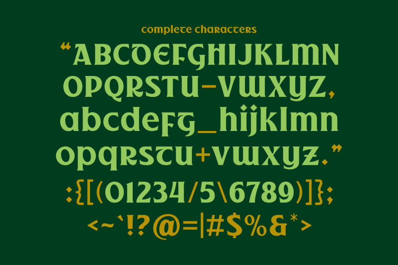 TF - Gaelic Serif Font