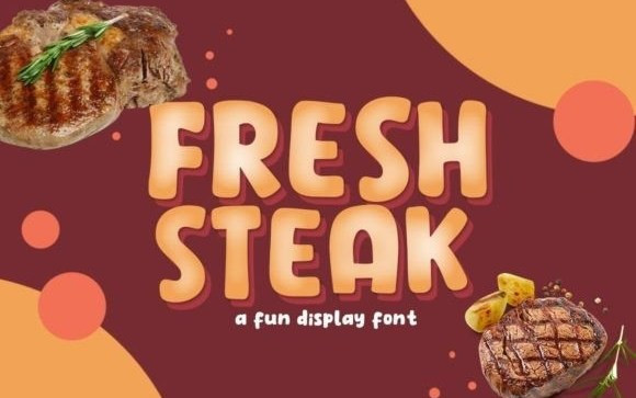 Fresh Steak Display Font