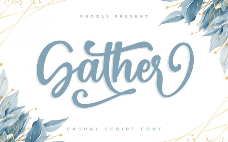 Gather Calligraphy Font