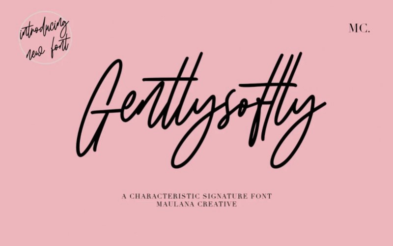 Gentlysoftly Handwritten Font