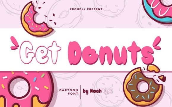 Get Donuts Display Font