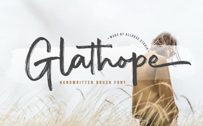 Glathope Brush Font