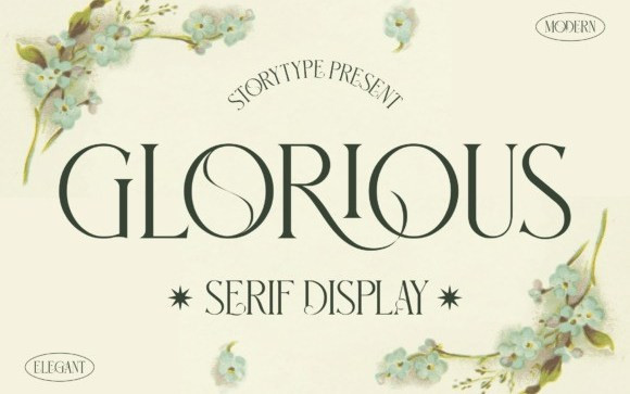 GLORIOUS Serif Font