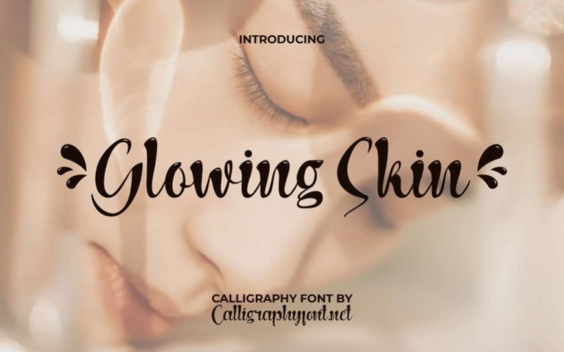 Glowing Skin Script Font