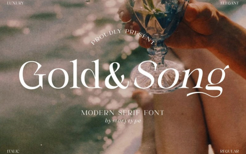 Gold & Song Serif Font