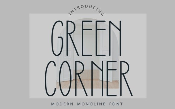 Green Corner Display Font