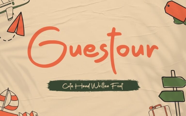 Guestour Handwritten Font