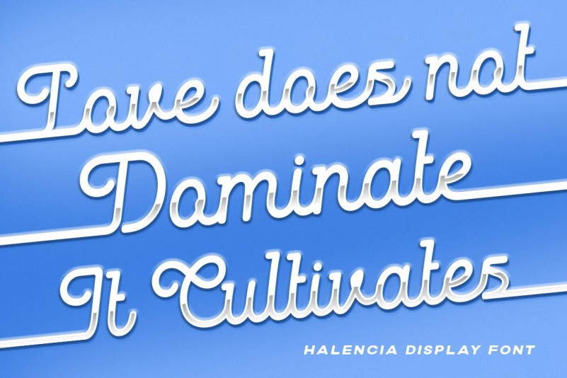 Halencia Script Font