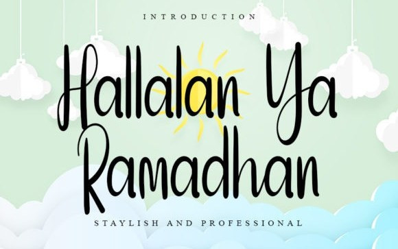 Hallalan Ya Ramadhan Handwritten Font