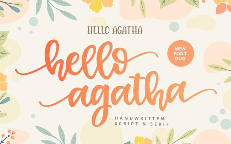 Hello Agatha Display Font