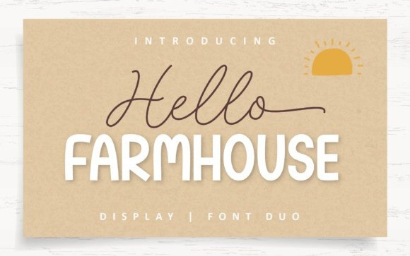 Hello Farmhouse Font