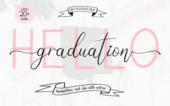 Hello Graduation Font Duo