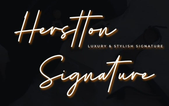 Herstton Signature Font