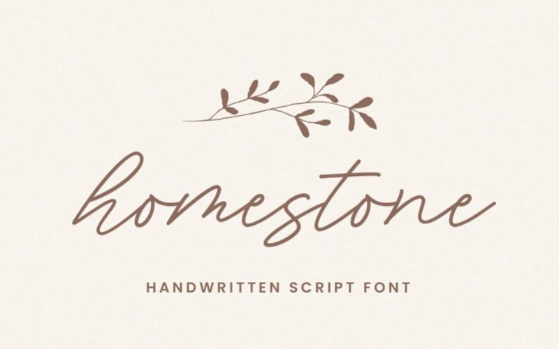 Homestone Handwritten Font