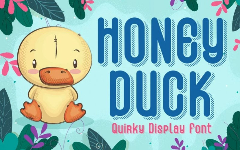 Honey Duck Display Font