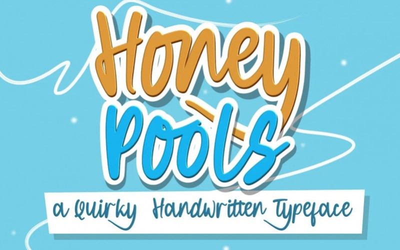 Honey Pools Handwritten Font