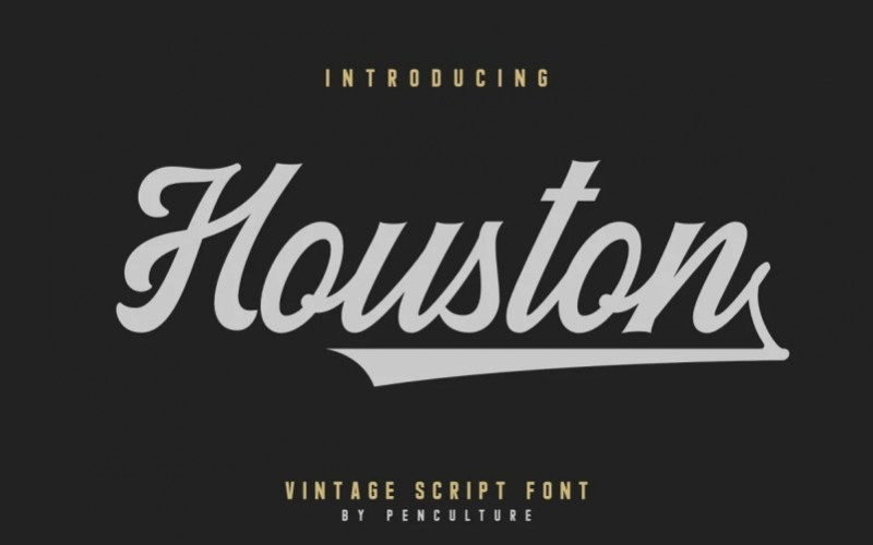 Houston Calligraphy Font