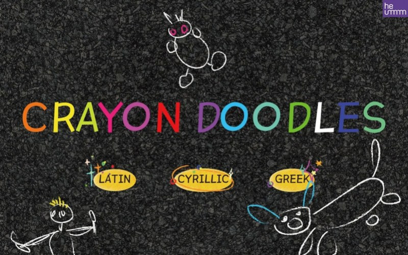 HU Crayon Doodles Display Font