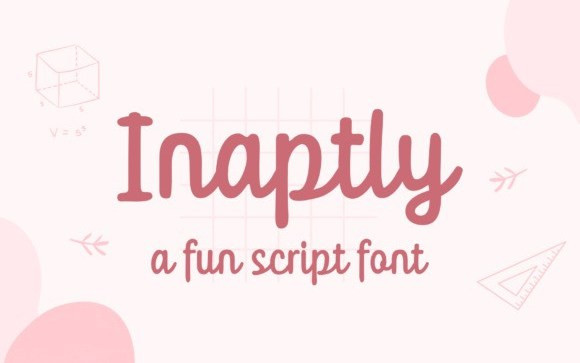 Inaptly Handwritten Font