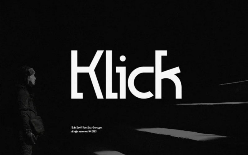 Klick Display Font