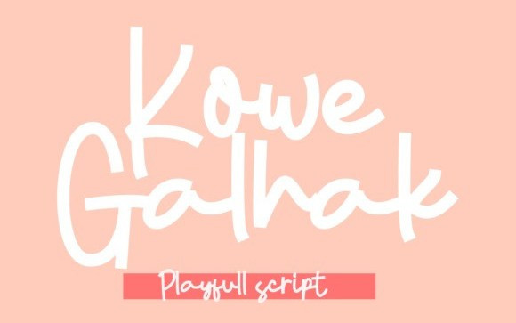 Kowe Galhak Script Font