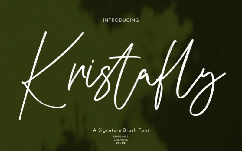 Kristafly Handwritten Font