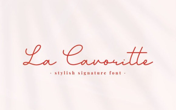 La Cavoritte Script Font