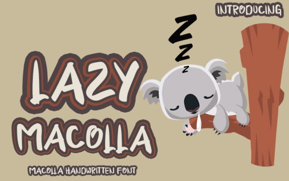 Lazy Macolla Display Font