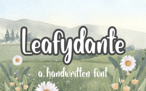 Leafydante Display Font