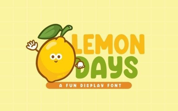 Lemon Days Display Font