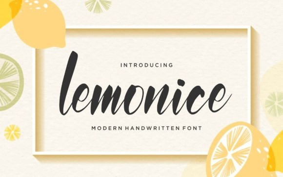 Lemonice Script Font