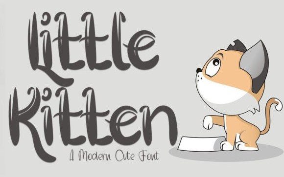 Little Kitten Display Font