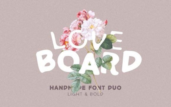 Love Board Display Font