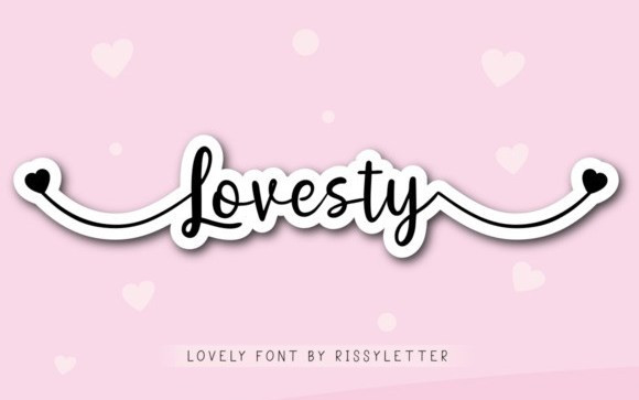 Lovesty Calligraphy Font