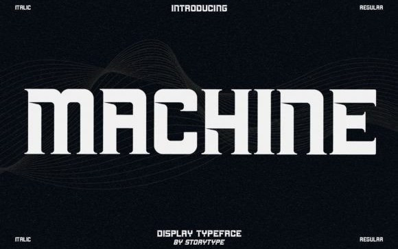 MACHINE Display Font