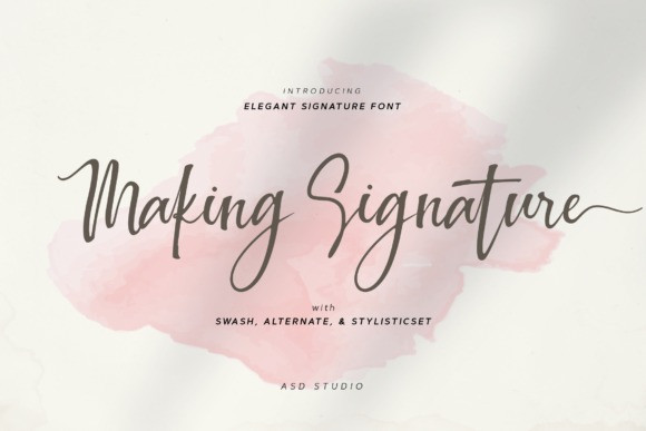 Making Signature Script Font