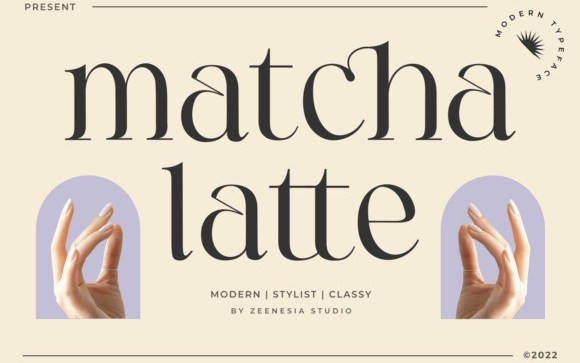 Matcha Latte Serif Font